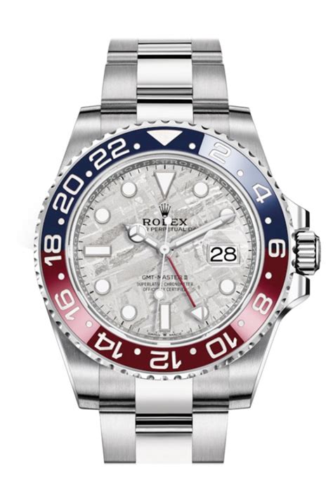 rolex gmt-master ii white gold meteorite dial 126719blro|Rolex white gold Gmt Master II.